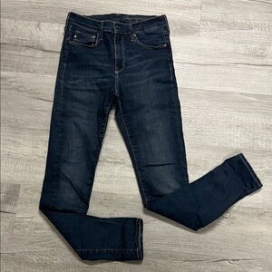 H&M Shaping & Denim 28/32 womens Deep Indigo Skinny Jeans